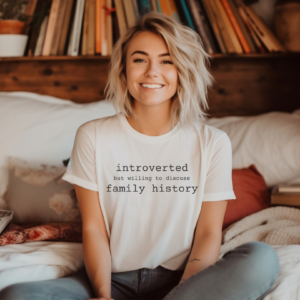 introverted but willing to discuss family history